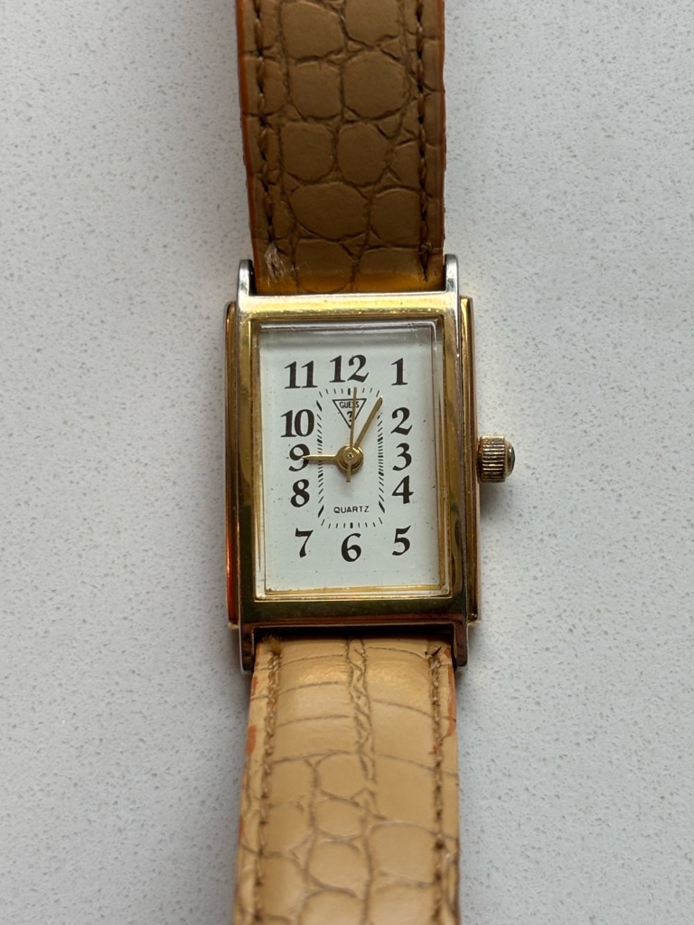 Vintage Guess Watch with Croc Strap